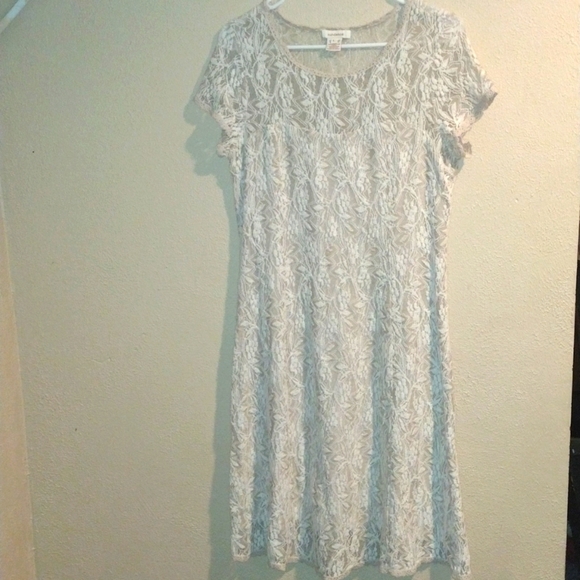 Sundance Dresses & Skirts - Cream Lace Embroidered Midi Sundance Dress L